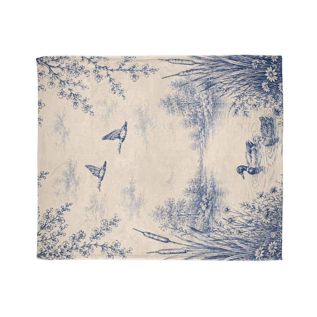 Blue Duck Pond - Plush Throw