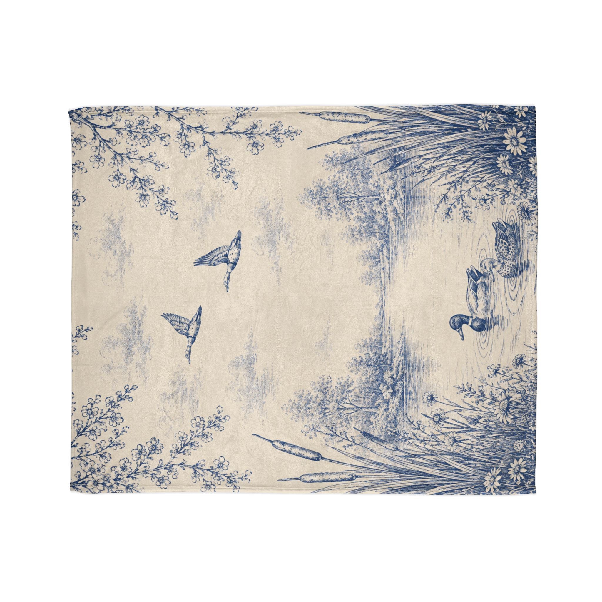 Blue Duck Pond - Plush Throw