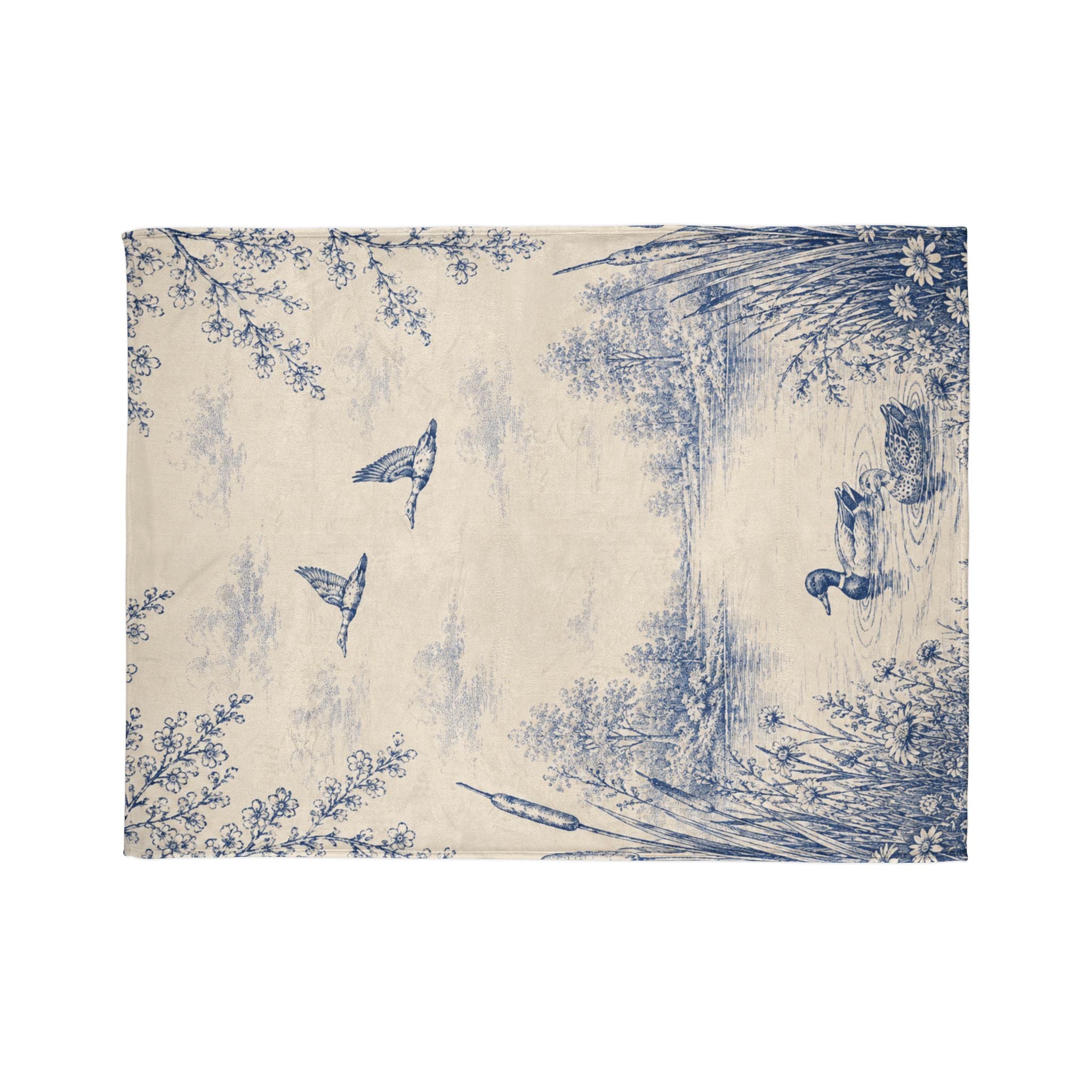 Blue Duck Pond - Plush Throw