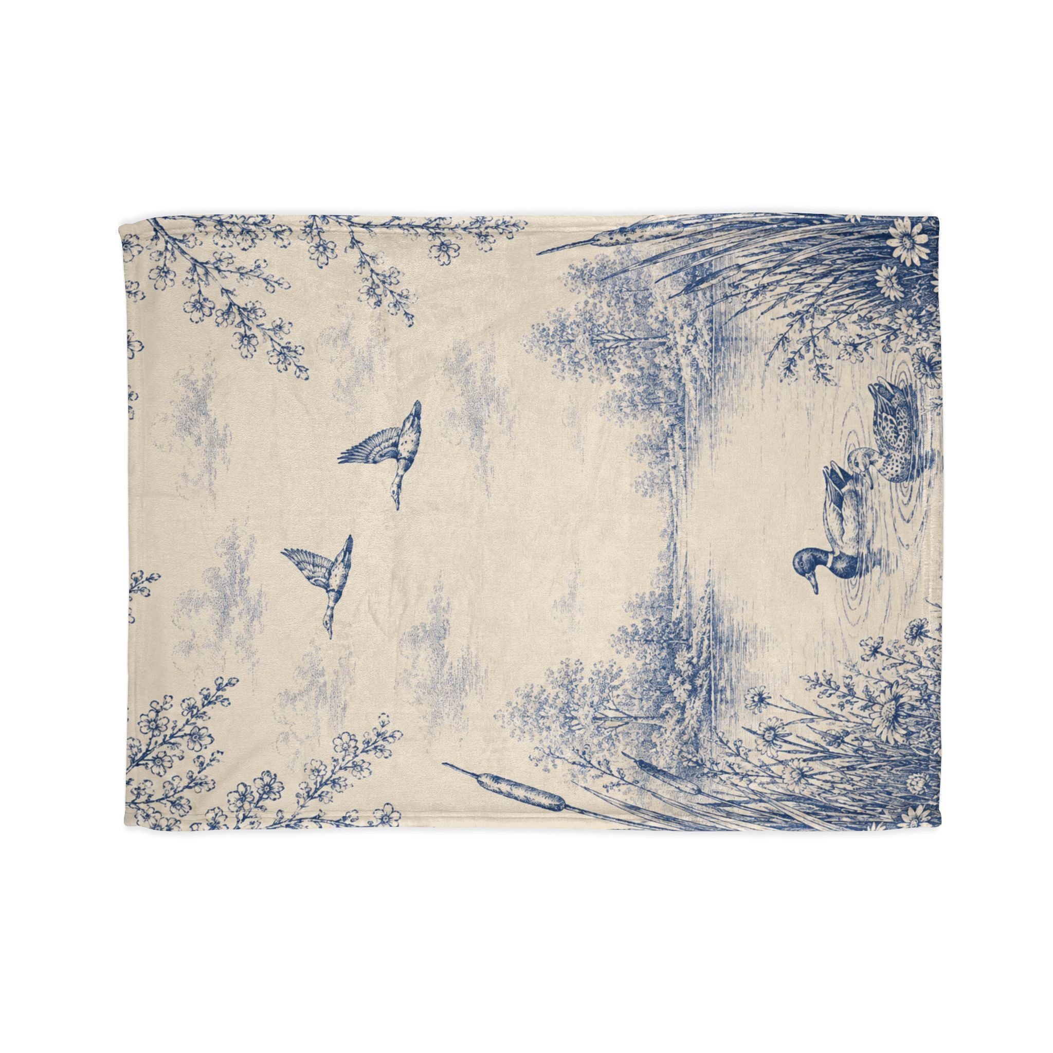 Blue Duck Pond - Plush Throw