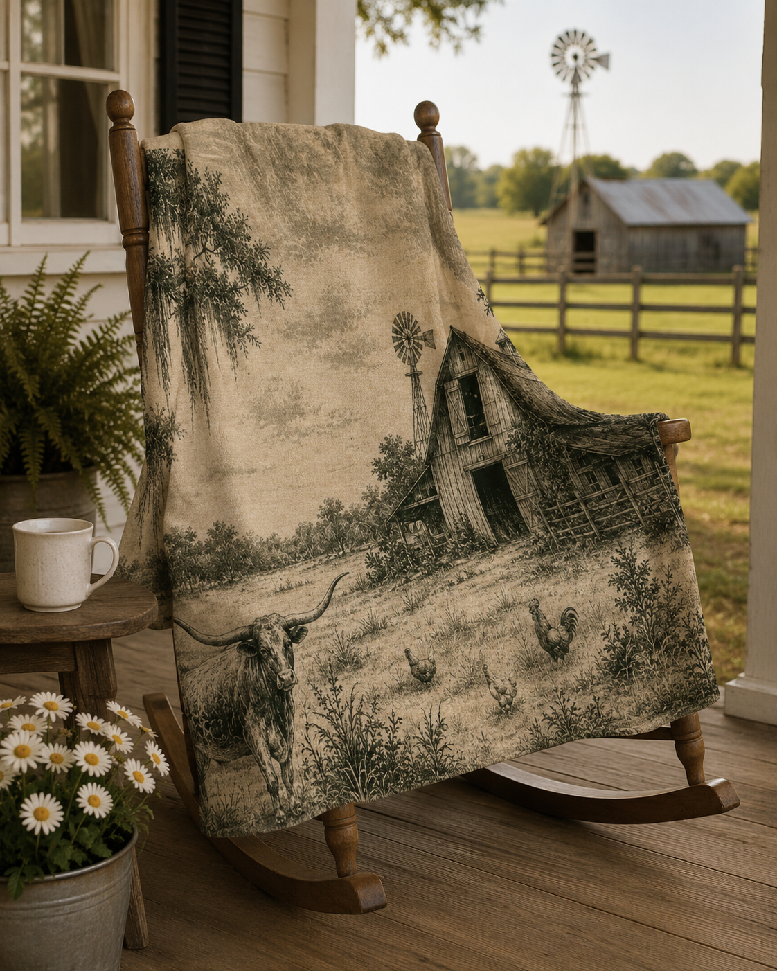 Old Home Place - Plush Throw
