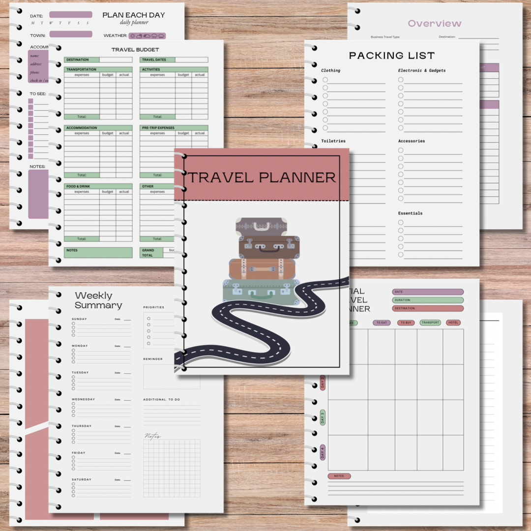 Travel Planner (Digital Download)